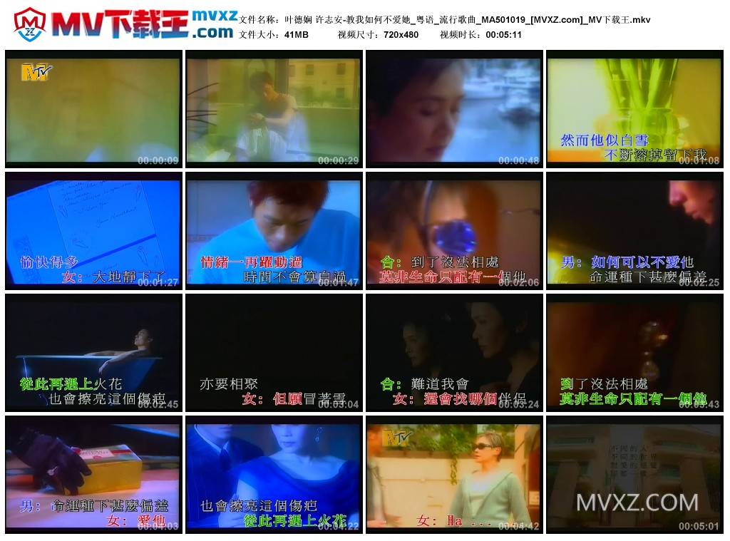 叶德娴 许志安-教我如何不爱她_粤语_流行歌曲_MA501019